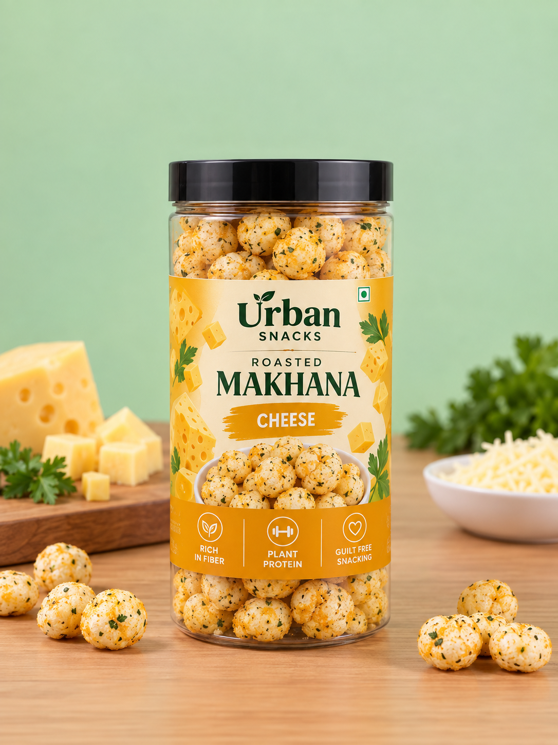 Roasted Cheese Makhana